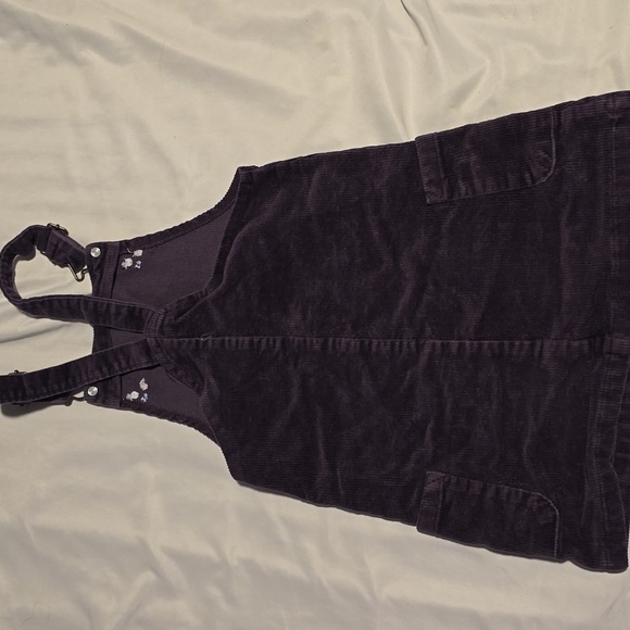 Chelsea & Violet Kids Purple Corduroy Pinafore Dress 6 - Picture 4 of 4